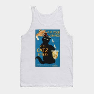 Mix Your Drinks with Catz Bitters - Vintage Advertising Poster Tank Top